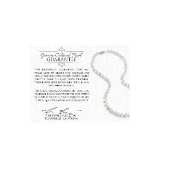 THE PEARL SOURCE Sterling Silver 7-8mm AAA Quality Round Pink Freshwat THE PEARL SOURCE Sterling Silver 6-7mm AAAA Quality Round